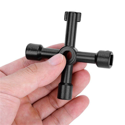 Multi-Functional Electrical Switchboards Key Lock Tools Security Switch Key Wrench-Black