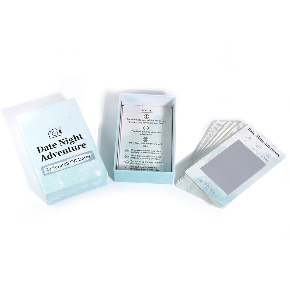 40 Ideas Card Games Date Night Adventure Scratch Off Card Board Game For Couples