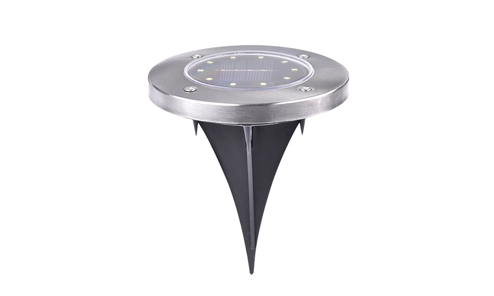 10-LED Solar Ground Lights-White color