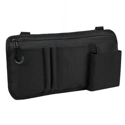 Wheelchair Side Bag with Cup Holder Armrest Pouch for Walker Rollator Electric Scooter