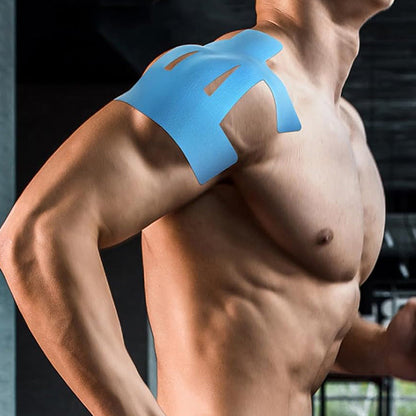 20PCS Precut Shoulder Kinesiology Tape ââ‚?Elastic Sports Support Tape Blue