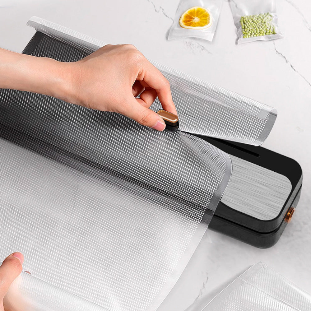 Wet & Dry Dual-Use Food Vacuum Sealer Machine with Built-In Cutter