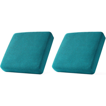 2Pcs Stretch Sofa Seat Cushion Cover Blue