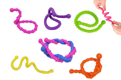 6PCS Sensory Fidget Toys Flexible Fidget Sticks Stress Relief Toys For ADHD