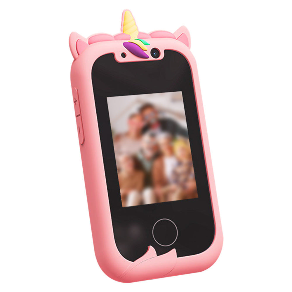 Unicorn Smartphone Learning Toy with Camera for Kids Ages 4 and Up Pink