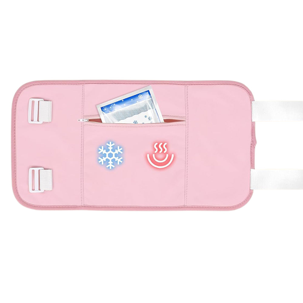 9PCS Reusable Castor Oil Pack Set ââ‚?Organic Cotton for Neck  Waist & More Pink