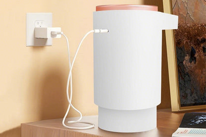 Electric Water Bottle Pump Automatic Dispenser For Kitchen Camping-White