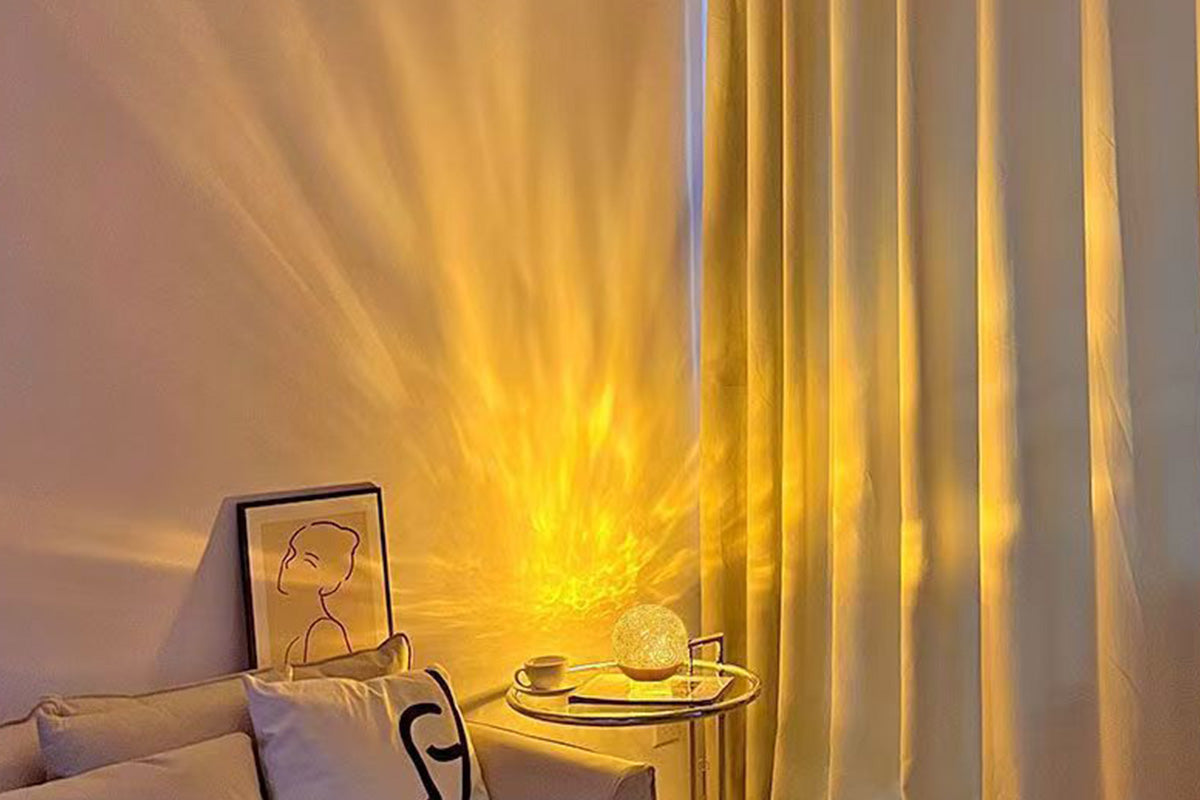 16 Color RGB Water Ripple Mood Lamp with Touch Dimming
