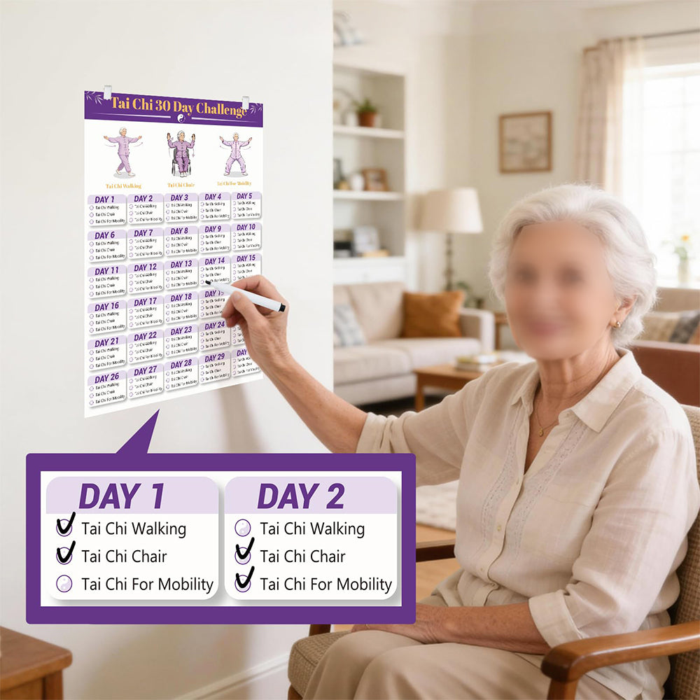 4 Pack 21x30cm Tai Chi Yoga Exercise Posters