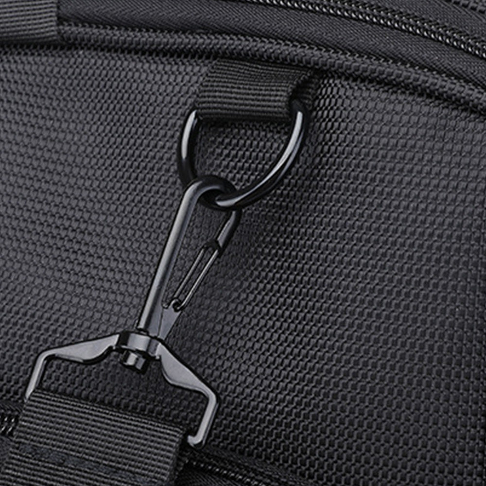 Foldable Garment Bag with Hanger and Shoulder Strap - Black