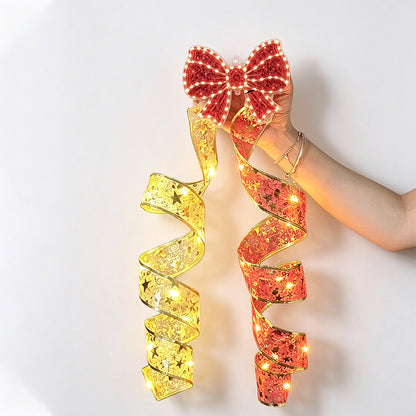 Christmas Hanging Decoration Spiral LED Light for Christmas Tree - Butterfly Bell