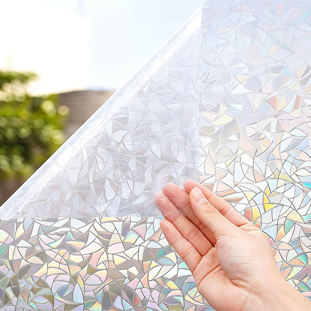 45x200cm  Static Cling Stained Glass Window Film UV Block Window Privacy Film