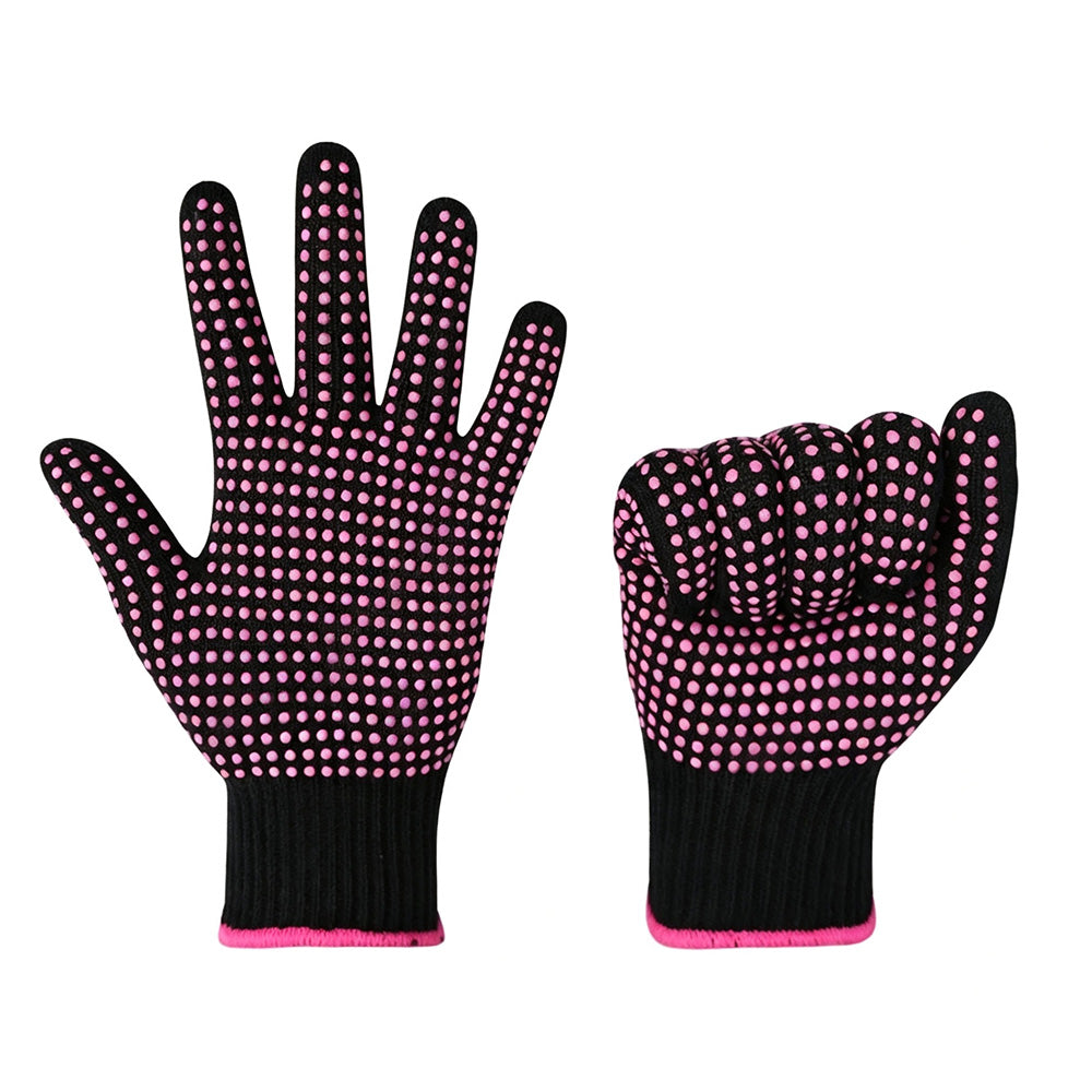 2 Piece Heat-Resistant Styling Gloves for Curling Irons