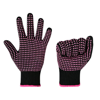 2 Piece Heat-Resistant Styling Gloves for Curling Irons