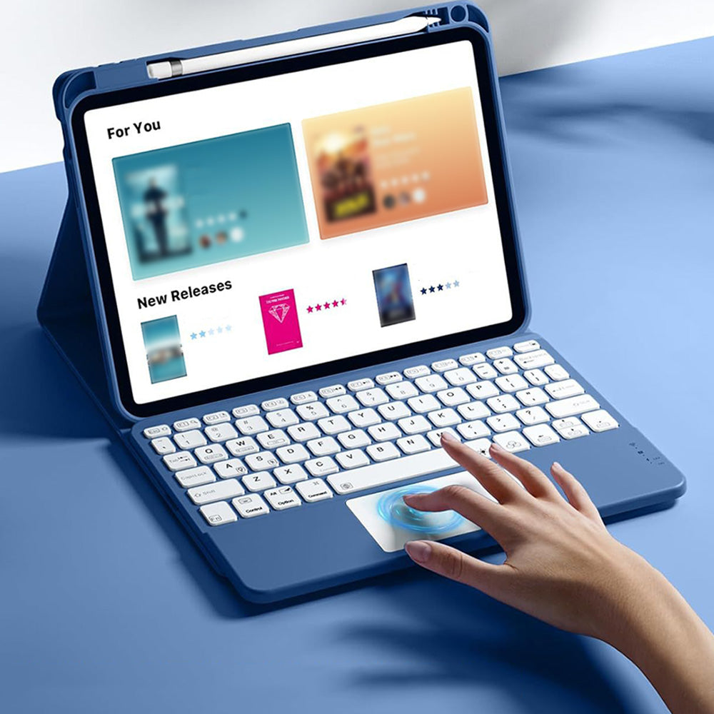 Keyboard Case with Touchpad for iPad 10th and 11th Gen  - Navy