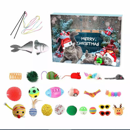 Xmas Cat Toys Advent Calendar 24 DaysChristmas Countdown Calendar for Kitten