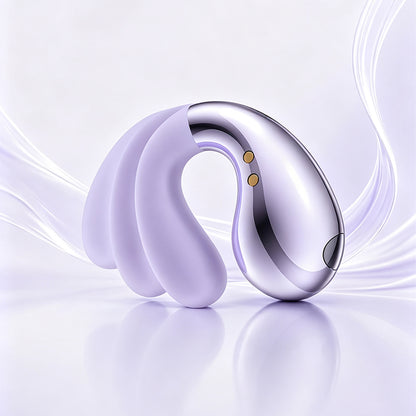 Open Ear Earbuds Wireless Air Conduction Bluetooth Earbuds - Purple
