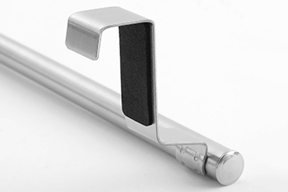 Stainless Steel Cabinet Door Towel Holder-Silver
