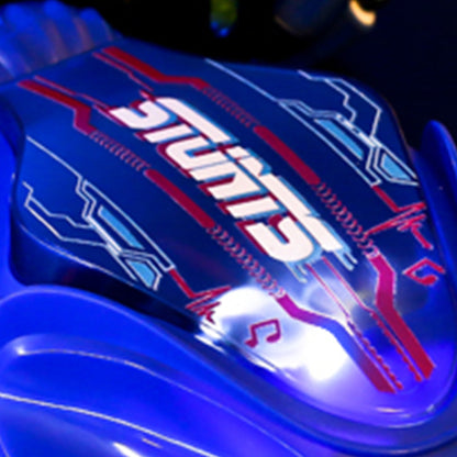 2.4GHz RC Stunt Car Toy with Light Music 4WD Off-Road Remote Control Twist Car Toy for Kids Xmas Birthday Blue