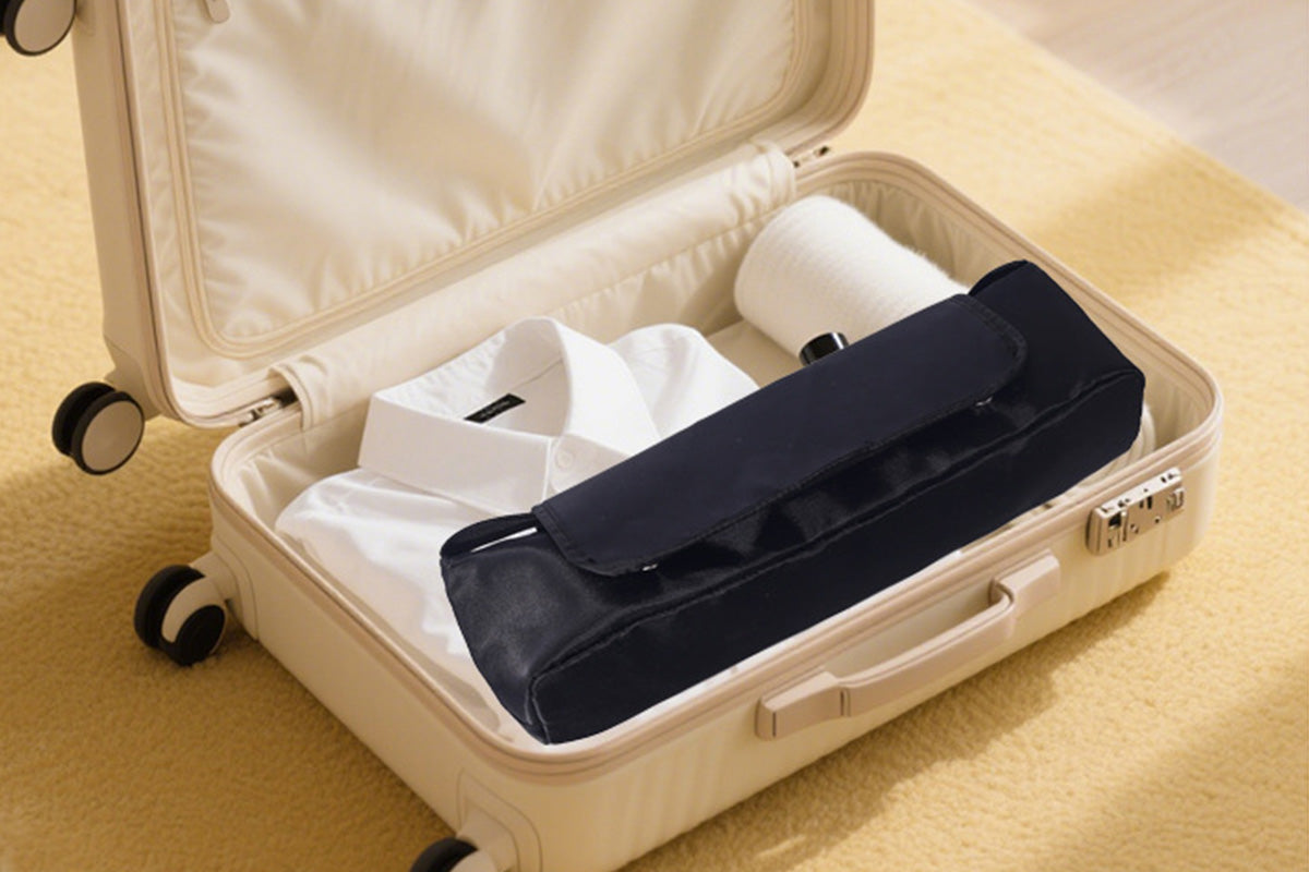 2Pcs Hot Hair Tools Travel Bag with Removable Heat Resistant Mat for Curling Iron