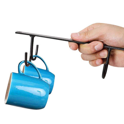 3Pcs Mug Hooks Under Cabinet Coffee Mug Holder for Kitchen Utensils