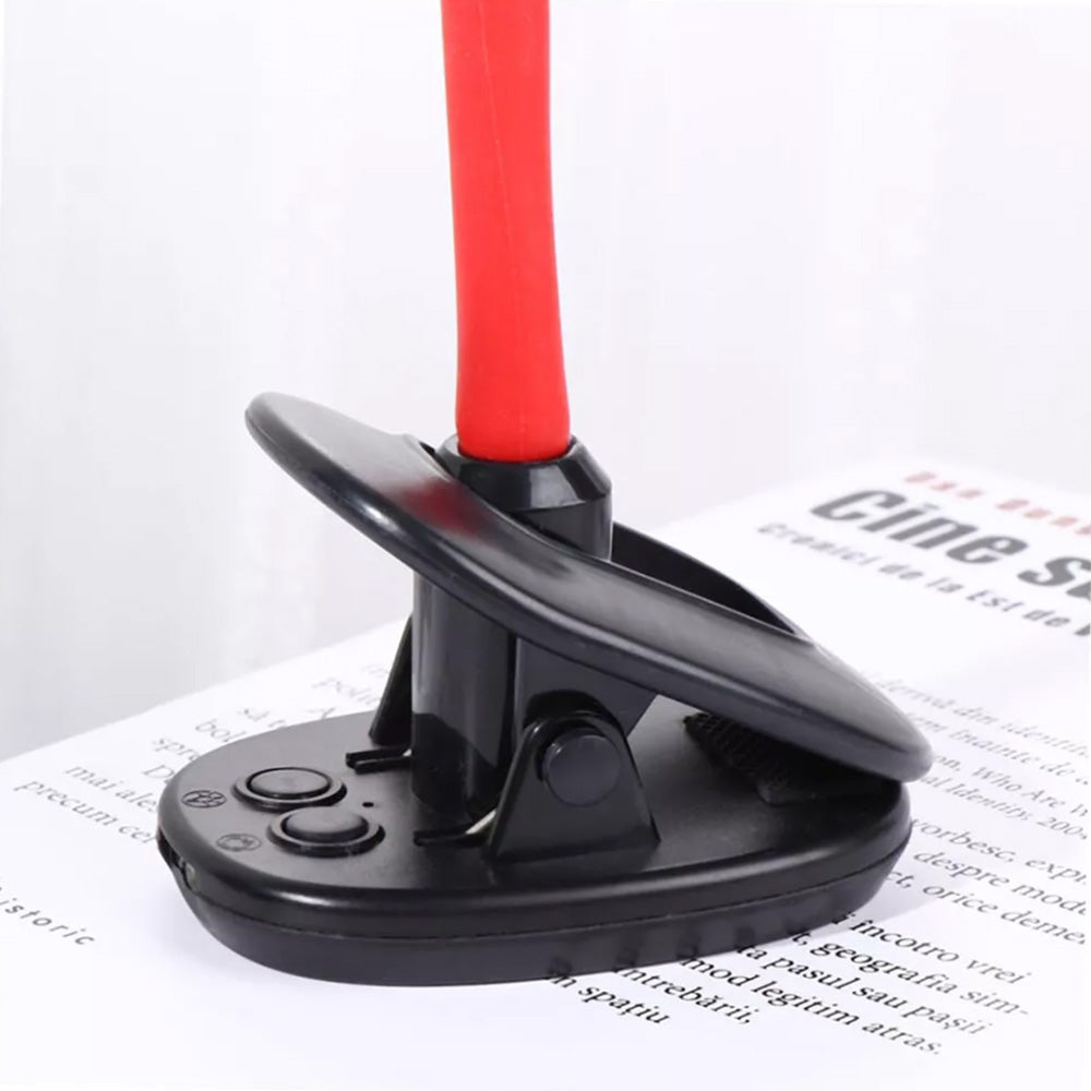 Portable Clip On Lighting Fan Travel USB Rechargeable Desk Pram Car Cooling Fan Black