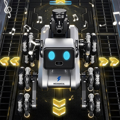 8 Wheel Mechanical Dog Gesture Sensing Smart Spray Robot Dog
