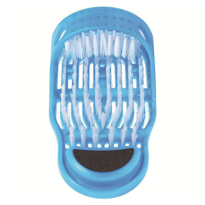 Pair of Exfoliating Shower Slippers Foot Cleaning Scrubber Bathroom Massager Sandals Black