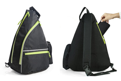 Pickleball Backpack Adjustable Sling Bag Large Capacity with security Pocket