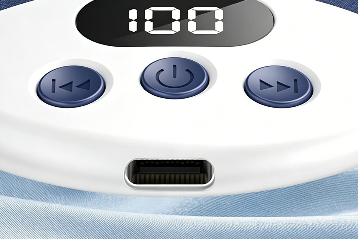 Display Under Pillow Bluetooth Sleep Speaker - Blue