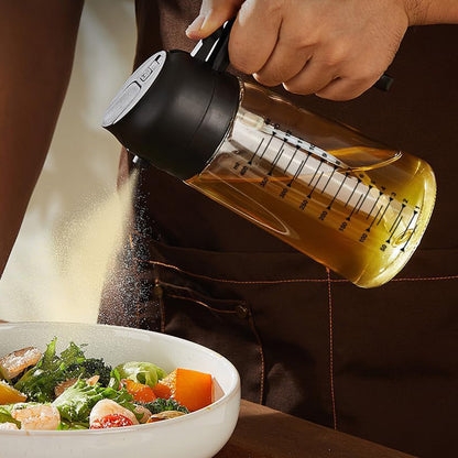2Pcs 470ml Glass Oil Sprayer Bottle for Cooking Olive Oil Dispenser Kitchen Gadgets-Clear