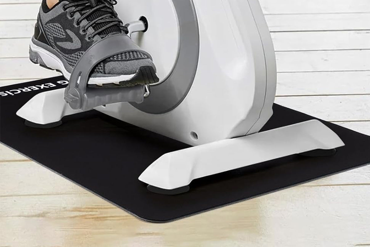 Non Slip Ellipse Leg Exerciser Workout Mat Under Desk Elliptical Exercise Mat