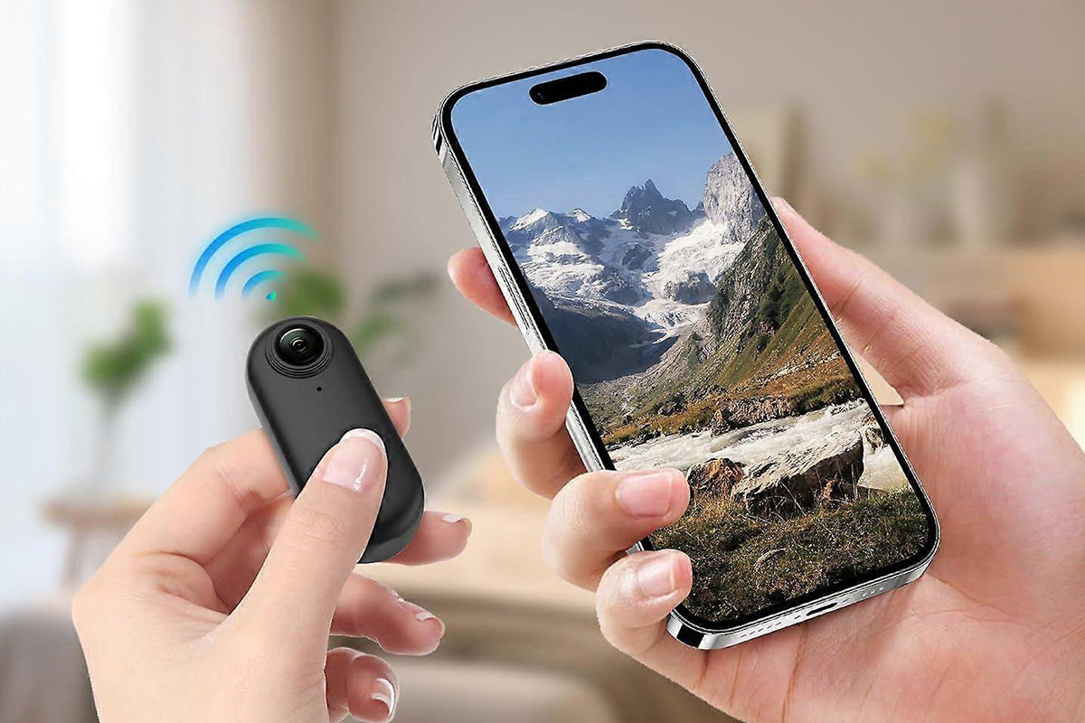 Mini Thumb Action Camera Portable Wearable Camera with Clip Black