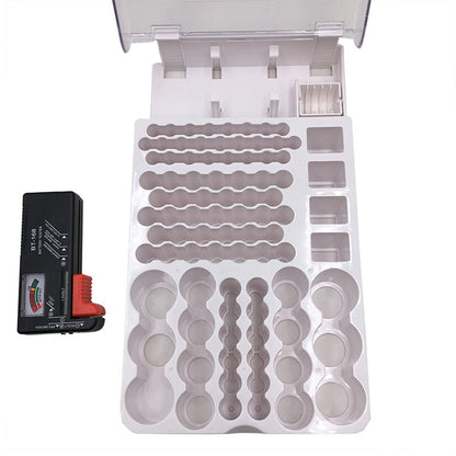 93 Slot Battery Organizer Case with Tester Storage Box for Home Use