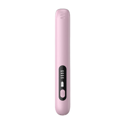 2 in 1 Portable Hair Straightener and Curler Cordless USB Mini Hair  Flat Iron-Pink