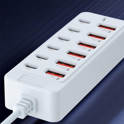 12 Port Hub Docking Station 66W Fast Charging Desktop Hub