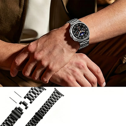 Metal Replacement Watch Band for Samsung Galaxy Watch 8 40 44 46mm-Black