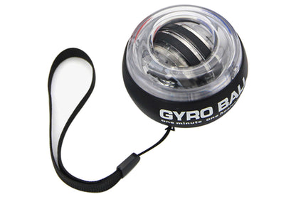 6 Color LED Gyroscope Wrist Exercise Ball Strength Trainer Muscle Training-Black