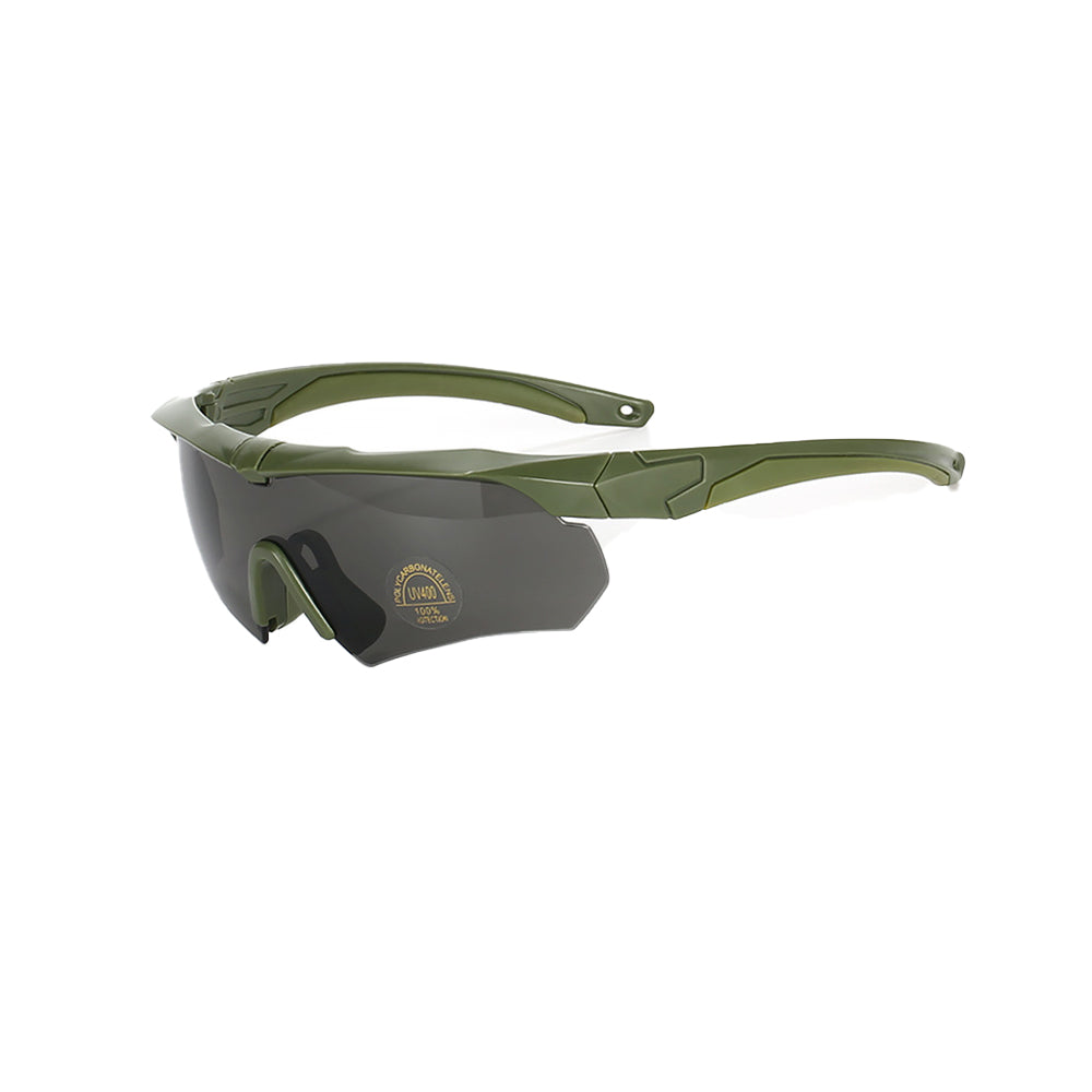 Tactical Glasses Outdoor Sports Goggles with 2 Replacement Lenses Army Green