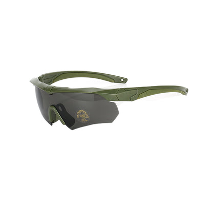 Tactical Glasses Outdoor Sports Goggles with 2 Replacement Lenses Army Green