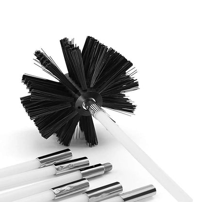 Chimney Cleaning Brush Kit for Fireplace & Flue with Extendable Rods Style 2