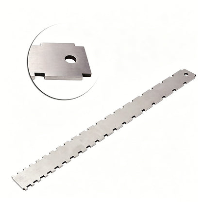 2Pcs Stainless Steel Guitar Neck Straight Edge Tool Set and Fret Rocker Luthier