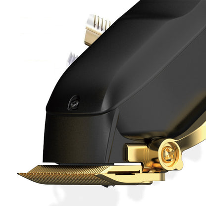 Rechargeable Men Hair Clipper Wet Dry Use for Home Dorm Barber Shop-Gold
