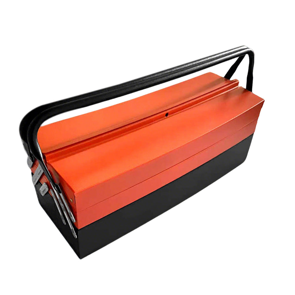 3 Tier Metal Tool Box with Handle Lock Hole