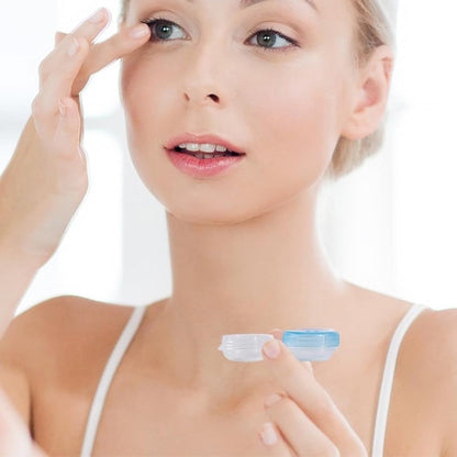 50 Pcs Set Leak-proof Contact Lens Cases Multiple Color Contact Cases for Home and Travel