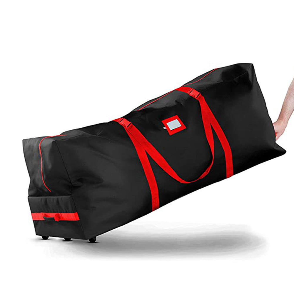 Christmas Tree Storage Bag 600D Oxford Storage Bag with Wheels and Handles Black
