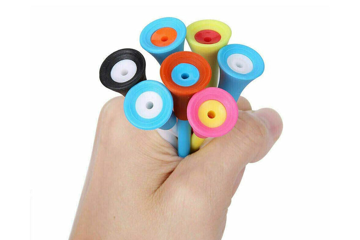 100Pcs 83mm Rubber Golf Tees for Reducing Spin and Improving Accuracy