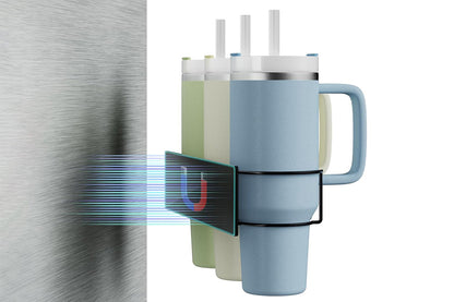 2Pcs 3-Cup Organizer Holder for Stanley  Cabinet Fridge Wall Magnetic Storage