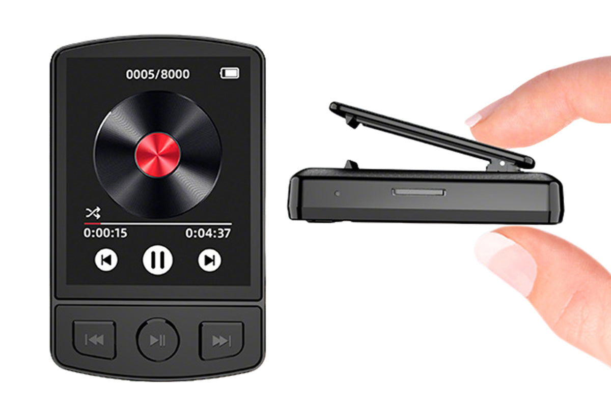 Portable Bluetooth 5.0 MP3 Player with FM Radio Clip On Sports Music Player