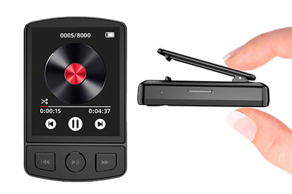 Portable Bluetooth 5.0 MP3 Player with FM Radio Clip On Sports Music Player